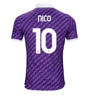 Fiorentina Nicolas Gonzalez #10 Hjemmebanetrøje 2023-24 Kortærmet